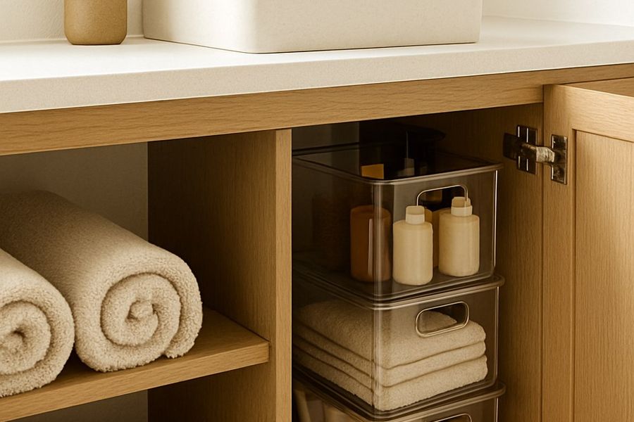Over-the-Toilet Storage Ideas for a Tiny Bathroom