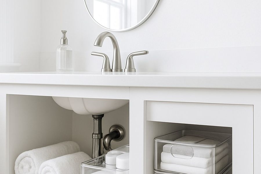 Under-Sink Cleaning Supply Storage: A Simple Setup That Lasts